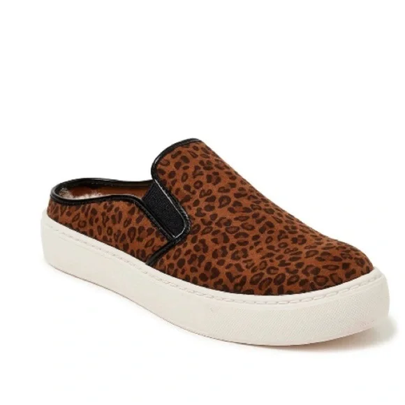 Leopard Print Memory Foam Mules - Picture 1 of 8